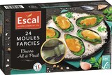 Moules farcies surgelées - ESCAL en promo à 7,50 € chez Géant Casino Moules farcies surgelées - ESCAL dans le catalogue Géant Casino