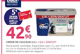 Crème de Couleur - Dulux Valentine - Mr.Bricolage à Cholet Crème de Couleur - Dulux Valentine en promo chez Mr.Bricolage Cholet à 42,90 €