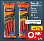 Aktuelles Kabanossi to go Angebot bei Netto Marken-Discount in Mönchengladbach ab 0,88 €