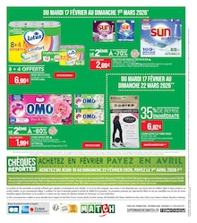 Prix et réduction Papier Hygiénique dans le prospectus Supermarchés Match en cours Offre Papier Hygiénique dans le catalogue Supermarchés Match du moment à la page 16