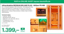 Infrarotkabine REDSUN DELUXE PLUS – MViper PS 480 Angebot in Schochen im aktuellen Prospekt bei BayWa in Schochen