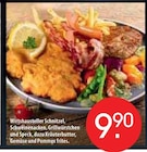 Wirtshausteller Schnitzel, Schweinenacken, Grillwürstchen und Speck, dazu Kräuterbutter, Gemüse und Pommes frites. im Angebot bei Zurbrüggen in Hagen Wirtshausteller Schnitzel, Schweinenacken, Grillwürstchen und Speck, dazu Kräuterbutter, Gemüse und Pommes frites. Angebote bei Zurbrüggen Hagen für 9,90 €