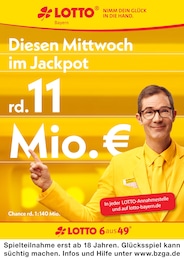 LOTTO Bayern Prospekt für Landshut: "Aktueller Jackpot rund 11 Mio. €", 1 Seite, 07.10.2024 - 09.10.2024