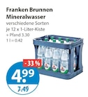 Mineralwasser von Franken Brunnen im aktuellen V-Markt Prospekt