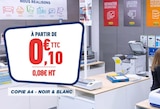 Copie A4 - Noir & Blanc - Bureau Vallée Copie A4 - Noir & Blanc à 0,10 € dans le catalogue Bureau Vallée