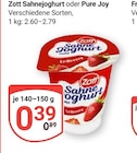 Sahnejoghurt Angebote von Zott bei GLOBUS St. Ingbert für 0,39 €
