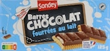 Barre chocolat fourrées au lait - Sondey en promo chez Lidl Avignon à 0,87 €