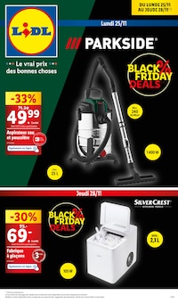 Prospectus Lidl de la semaine "BLACK FRIDAY DEALS" avec 1 pages, valide du 25/11/2024 au 28/11/2024 pour Castelnaudary et alentours