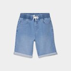 Short en jean coton denim double stone garçon - La Halle Short en jean coton denim double stone garçon à 12,99 € dans le catalogue La Halle