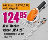 Aktuelles Akku-Heckenschere "HSA 26" Angebot bei Hornbach in Kassel ab 124,95 €