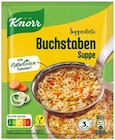 Buchstaben Suppe oder Hühnersuppe mit vielen Nudeln Angebote von Knorr bei REWE Dreieich für 0,59 €