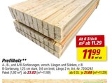 toom Baumarkt Ahlen - Profilholz Angebot im Prospekt Profilholz bei toom Baumarkt im Ahlen Prospekt für 11,29 €