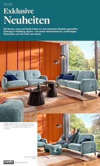 Couch im Segmüller Prospekt "SEGMÜLLER Werkstätten" mit 32 Seiten (Augsburg)