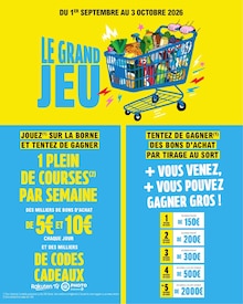 Catalogue de la semaine "LES PLEINS POUVOIRS D'ACHAT" avec 2 pages, valide du 01/09/2026 au 12/09/2026 pour Le Cannet et alentours Prospectus de la semaine "LES PLEINS POUVOIRS D'ACHAT" avec 2 pages, valide du 01/09/2026 au 12/09/2026 pour Le Cannet et alentours