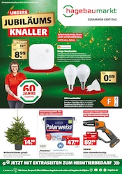 Aktueller Hagebaumarkt Prospekt mit Weihnachtsbaum, "UNSERE JUBILÄUMS KNALLER", Seite 1