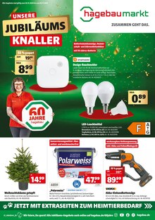 Weihnachtsbaum im Hagebaumarkt Prospekt "UNSERE JUBILÄUMS KNALLER" mit 24 Seiten (Bruchsal)