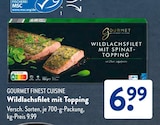Wildlachsfilet mit Topping im Angebot bei ALDI SÜD in Mainz Wildlachsfilet mit Topping Angebote von Gourmet Finest Cuisine bei ALDI SÜD Mainz für 6,99 €