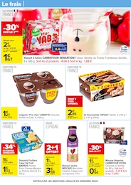 Prix et réduction Danette dans le prospectus Carrefour en cours Offre Danette dans le catalogue Carrefour du moment à la page 33