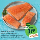 Aktuelle Lachs Angebote bei tegut in Stuttgart Aktuelles Bio-Lachsfilet Angebot bei tegut in Stuttgart ab 3,99 €