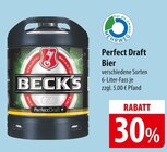 30% RABATT Beck's Perfect Draft Bier Angebote bei famila Nordost Munster