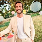 Veste blazer droite lin mélangé gris clair homme dans le catalogue La Halle