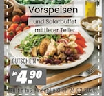 Vorspeisen und Salatbuffet mittlerer Teller Angebote bei Höffner Wunstorf für 4,90 €