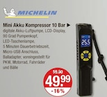 Batterien im V-Markt Prospekt Mini Akku Kompressor 10 Bar von Michelin im aktuellen V-Markt Prospekt für 49,99 €