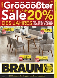 Stuhl Angebot & Preis im aktuellen BRAUN Möbel-Center Prospekt Stuhl Angebot im aktuellen BRAUN Möbel-Center Prospekt auf Seite 1