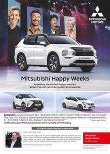 Mitsubishi Prospekt Mitsubishi Happy Weeks mit 1 Seite
