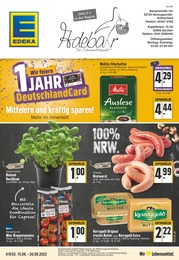EDEKA Prospekt für Aachen mit 24 Seiten EDEKA Prospekt für Aachen: "Aktuelle Angebote", 24 Seiten, 15.08.2022 - 20.08.2022