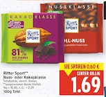 Nussklasse von Ritter Sport im aktuellen E center Prospekt