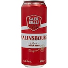 Bière blonde - SAER-BRAU en promo chez Carrefour Ivry-sur-Seine à 0,65 €