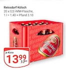 Kölsch Angebote von Reissdorf bei GLOBUS Erftstadt für 13,99 €
