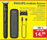 Aktuelle Rasierer Angebote bei Zimmermann in Mainz Aktuelles OneBlade Rasierer QP1424/65 Angebot bei Zimmermann in Mainz ab 14,99 €