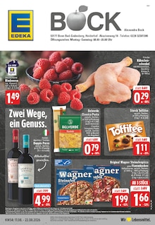 EDEKA Prospekt der Woche "Aktuelle Angebote" Seite 1, 17.08.2026 bis 22.08.2026 für Bonn Aktueller EDEKA Prospekt "Aktuelle Angebote" Seite 1 von 26 Seiten für Bonn