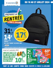 Catalogue Supermarchés E.Leclerc en cours à Estivareilles et alentours, "PRÉPAREZ LA RENTRÉE", 44 pages, 16/07/2024 - 27/07/2024
