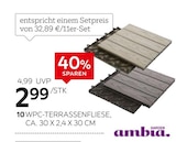 WPC-Terrassenfliese Angebote von Ambia Garden bei XXXLutz Möbelhäuser Heidenheim für 2,99 €