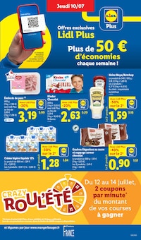 Promotion Liégeois Au Chocolat dans le prospectus Lidl, valable du 10/07/2025 au 16/07/2025 Promo Liégeois Au Chocolat dans le catalogue Lidl du moment à la page 9