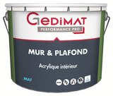Peinture acrylique mur & plafond blanc ecolabel - GEDIMAT en promo chez Gedimat Lorient à 72,90 €