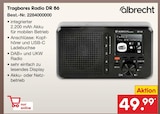 Tragbares Radio DR 86 Angebote von Albrecht bei Netto Marken-Discount Freiburg für 49,99 €