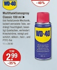 Multifunktionsspray Classic 100 ml von WD-40 im aktuellen V-Markt Prospekt für 2,99 €