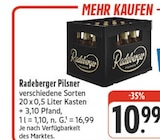nah und gut Mildenau - Pilsner Angebot im Prospekt Pilsner bei nah und gut im Mildenau Prospekt für 10,99 €