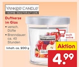 Duftkerze im Glas bei Netto Marken-Discount im Erlbach-Kirchberg Prospekt für 4,99 €