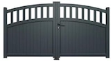 Portail aluminium battant gris anthracite "Lugo" - L. 3 x H. 1,60 m - Brico Dépôt à Asnières-sur-Seine Portail aluminium battant gris anthracite "Lugo" - L. 3 x H. 1,60 m en promo chez Brico Dépôt Asnières-sur-Seine à 849,00 €