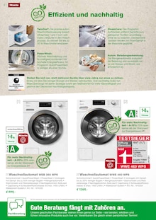 Waschmaschine im EP: Prospekt "MIELE HAUSGERÄTE -effizient und langlebig-" mit 12 Seiten (Kirchheim (Teck))