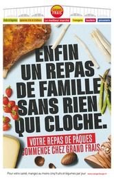 Catalogue Grand Frais "Enfin un repas de famille sans rien qui cloche." à Montluçon et alentours, 6 pages, 18/03/2024 - 31/03/2024