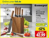 Messerset mit Messerblock, 7-teilig Angebote von Esmeyer bei Lidl Schwäbisch Hall für 42,99 €