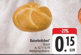 Kaiserbrötchen Angebote bei E center Dresden für 0,15 €