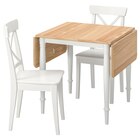 Tisch und 2 Stühle Eichenfurnier weiß/weiß von DANDERYD / INGOLF im aktuellen IKEA Prospekt