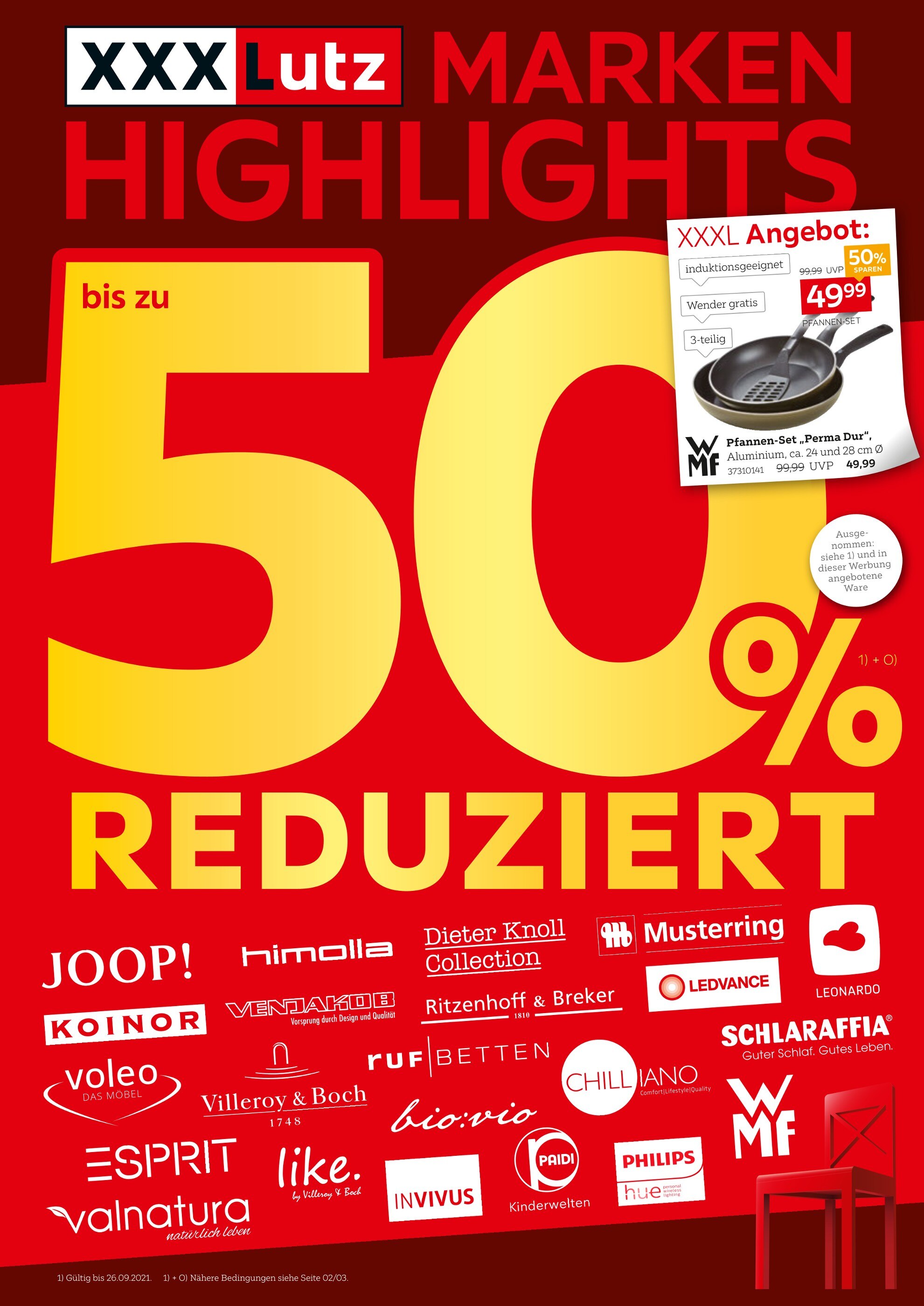 XXXLutz Möbelhäuser Prospekt für Hohenentringen mit 24 Seiten XXXLutz Möbelhäuser Prospekt für Hohenentringen: "MARKEN HIGHLIGHTS", 24 Seiten, 20.09.2021 - 26.09.2021